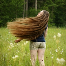 Throw my hair