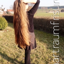 MY hair in the evening sun