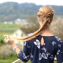 Fishtail Braid with Rope Braid Accents
