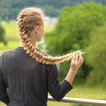 French Braid with Lace Accents