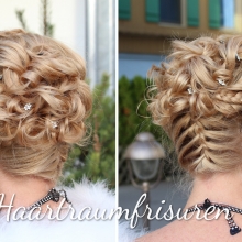 reverse Fishtail Braid Updo