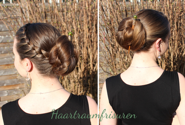 Nessa Bun with Accent Braid