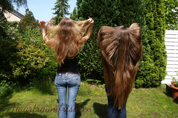 Throwing our hair