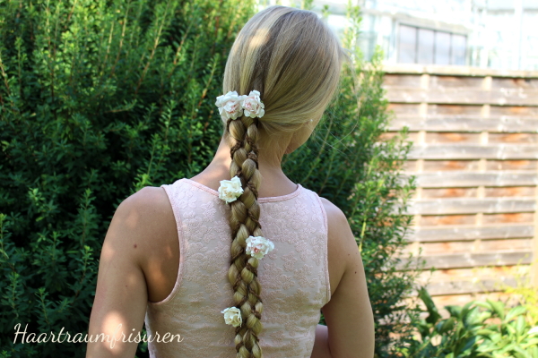 Rapunzel Braid with flowers