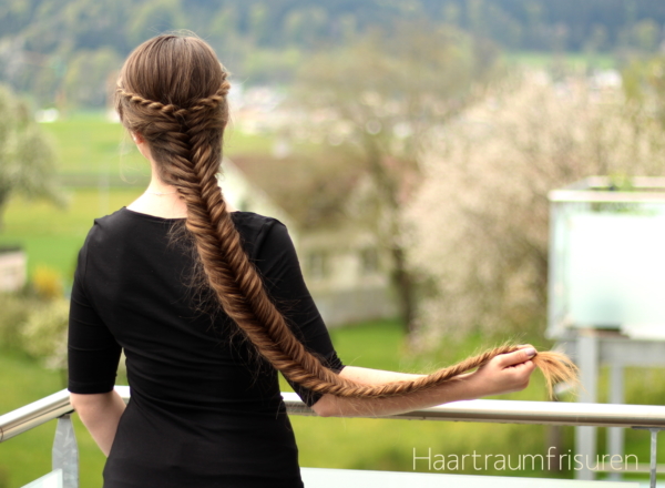 Fishtail Braid with rope accents