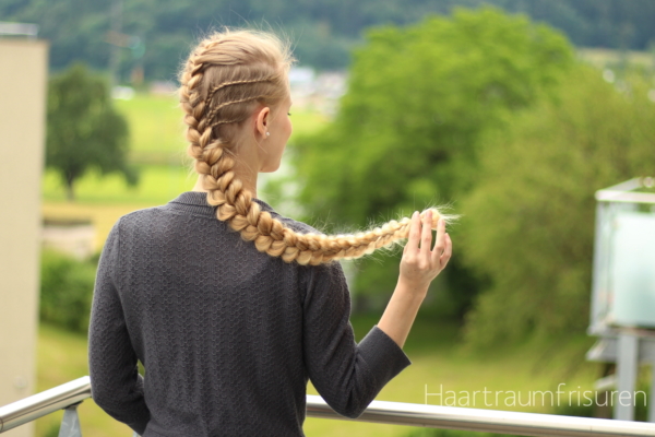 French Braid with Lace Accents