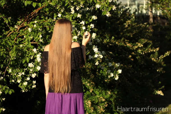Silky long hair